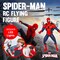 World Tech Toys Marvel Spider-Man IR RC Flying Figure – Jetpack Helicopter with LED Lights & Action Phrases, Twin Rotors - Spiderman Toys